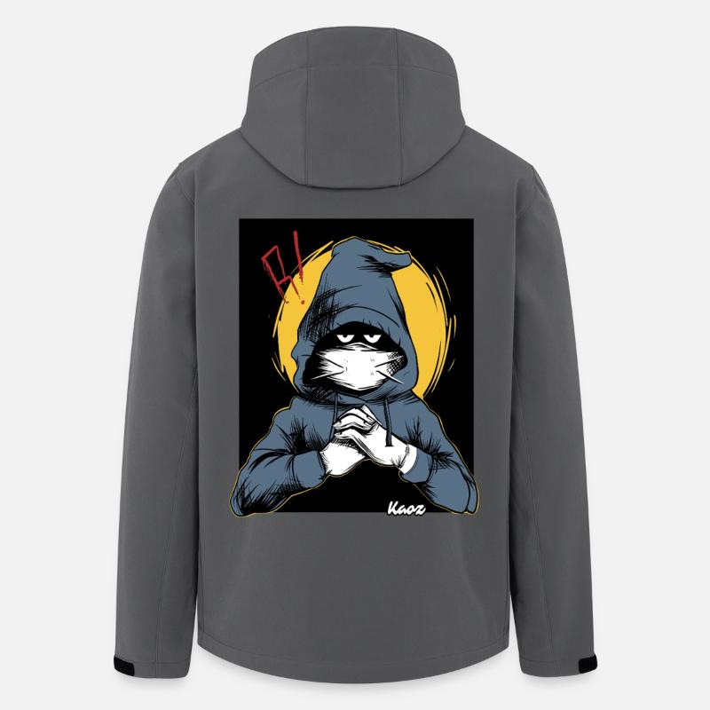 Suspect en sweat à capuche - Veste softshell homme en polyester recyclé Stanley/Stella - charbon