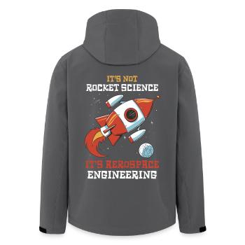 Es Ist Nicht Rocket Science Luft- und - Recycelte Männer Softshell-Jacke von Stanley/Stella - Anthrazit - Hinten - AI Model Male 185 light (185cm)