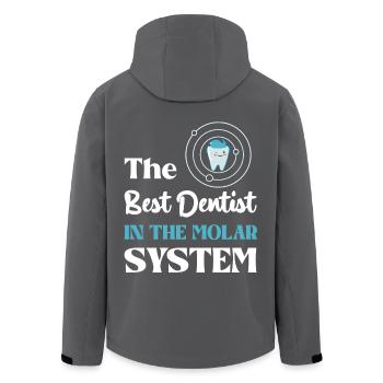 Der Beste Zahnarzt Im Molar-System - Recycelte Männer Softshell-Jacke von Stanley/Stella - Anthrazit - Hinten - AI Model Male 185 light (185cm)