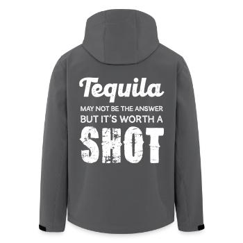 Tequila Kann Nicht Die Antwort Sein Aber Es Ist - Recycelte Männer Softshell-Jacke von Stanley/Stella - Anthrazit - Hinten - AI Model Male 185 light (185cm)