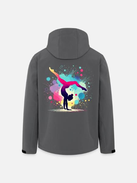 Turnen Gymnastik Turnerin Akrobatik Bodenturnen - Recycelte Männer Softshell-Jacke von Stanley/Stella - Anthrazit