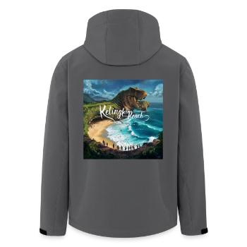 Kelingking Beach - Recycelte Männer Softshell-Jacke von Stanley/Stella - Anthrazit - Hinten - AI Model Male 185 light (185cm)