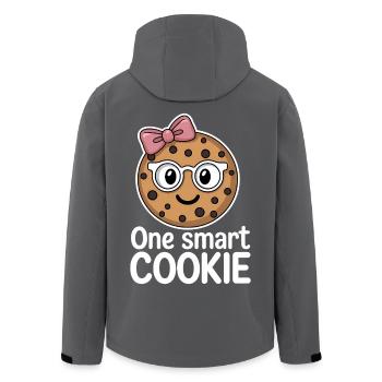 Cookies Spruch Schoko Kekse Lustig Cookie Geschenk - Recycelte Männer Softshell-Jacke von Stanley/Stella - Anthrazit - Hinten - AI Model Male 185 light (185cm)