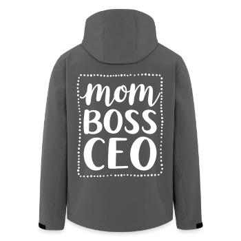 Mom CEO Starke Mama Mindset - Recycelte Männer Softshell-Jacke von Stanley/Stella - Anthrazit - Hinten - AI Model Male 185 light (185cm)