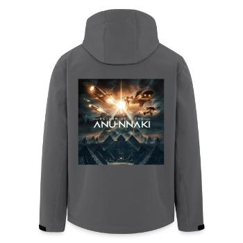 Anunnaki Götter kehren zurück - Recycelte Männer Softshell-Jacke von Stanley/Stella - Anthrazit - Hinten - AI Model Male 185 light (185cm)
