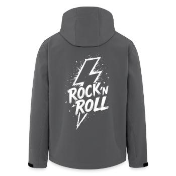 Rock 'n' Roll Blitz - Recycelte Männer Softshell-Jacke von Stanley/Stella - Anthrazit - Hinten - AI Model Male 185 light (185cm)
