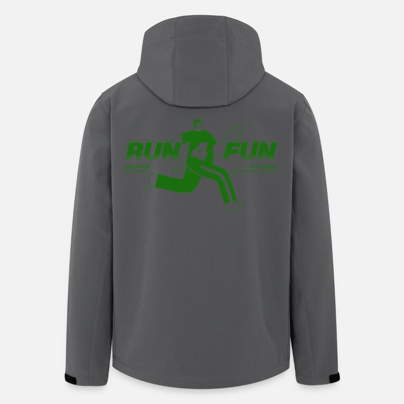 Run for Fun - Veste softshell homme en polyester recyclé Discoverer Stanley/Stella - charbon