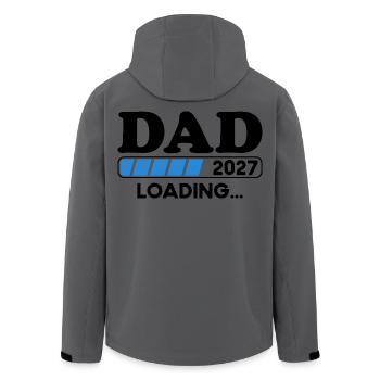 Dad 2027 Loading Papa Baby Geschenk - Recycelte Männer Softshell-Jacke von Stanley/Stella - Anthrazit - Hinten - AI Model Male 185 light (185cm)
