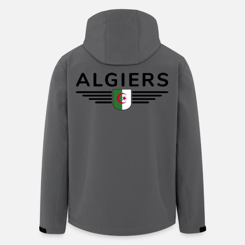Algier Design – Hauptstadt Algeriens - Recycelte Männer Softshell-Jacke von Stanley/Stella - Anthrazit