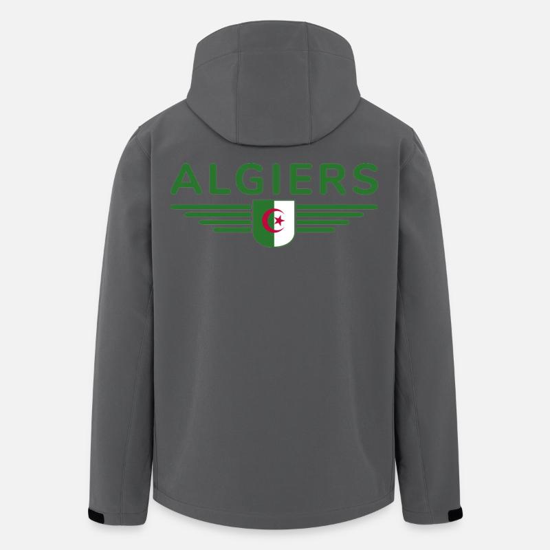 Alger Design – Capitale de l’Algérie - Veste softshell homme en polyester recyclé Stanley/Stella - charbon