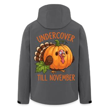 Undercover Truthahn - Recycelte Männer Softshell-Jacke von Stanley/Stella - Anthrazit - Hinten - AI Model Male 185 light (185cm)