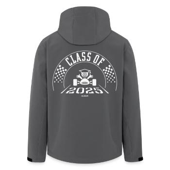 Class Of 2025 (Abschlussklasse Zieleinfahrt White) - Recycelte Männer Softshell-Jacke von Stanley/Stella - Anthrazit - Hinten - AI Model Male 185 light (185cm)