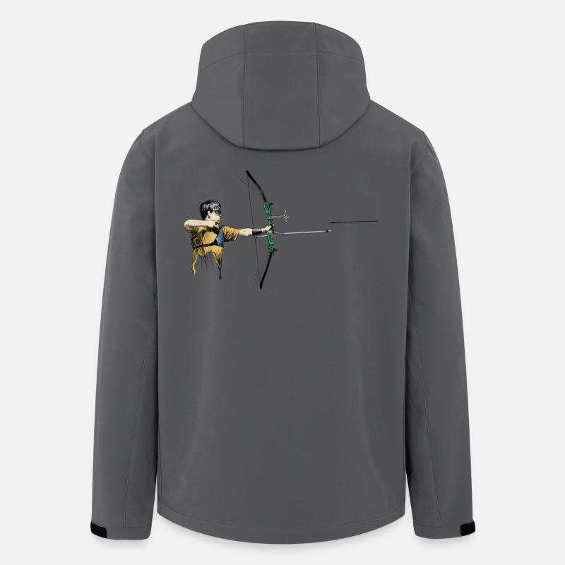 Bogenschütze - Recycelte Männer Softshell-Jacke von Stanley/Stella - Anthrazit