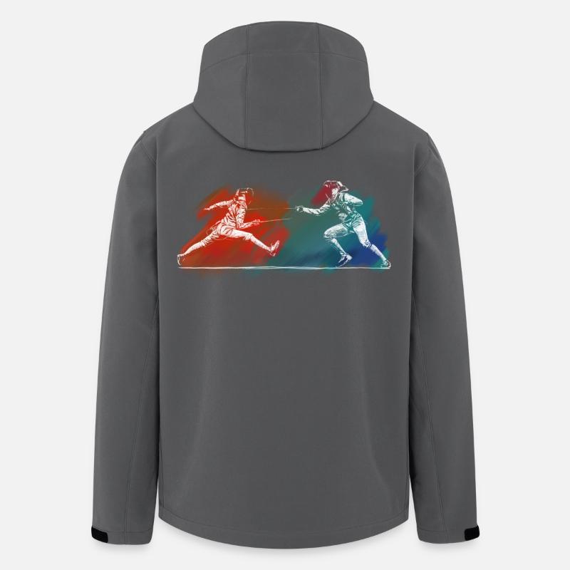 Fechten - Recycelte Männer Softshell-Jacke von Stanley/Stella - Anthrazit