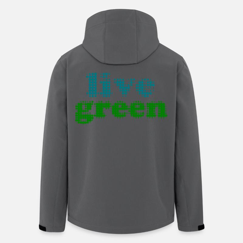 live green - Recycelte Männer Softshell-Jacke von Stanley/Stella - Anthrazit