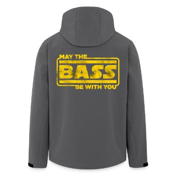 May the bass be with you Geschenk für Bassist - Recycelte Männer Softshell-Jacke von Stanley/Stella - Anthrazit - Hinten - AI Model Male 185 light (185cm)