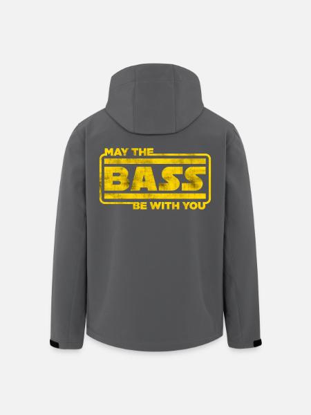 May the bass be with you Geschenk für Bassist - Recycelte Männer Softshell-Jacke von Stanley/Stella - Anthrazit