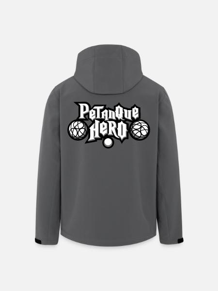 Petanque héro flex - Veste softshell homme en polyester recyclé Stanley/Stella - charbon