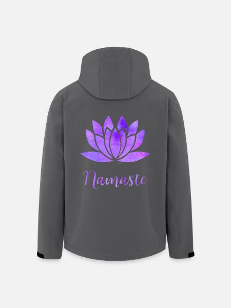 Namaste - Recycelte Männer Softshell-Jacke von Stanley/Stella - Anthrazit