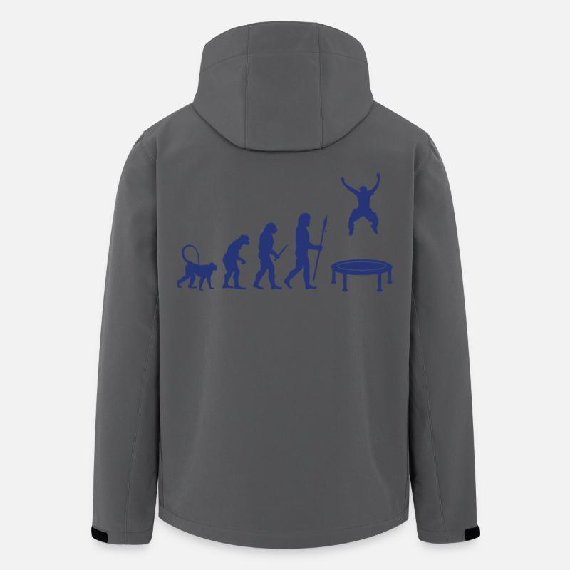 Entwicklung des Trampolin - Recycelte Männer Softshell-Jacke von Stanley/Stella - Anthrazit