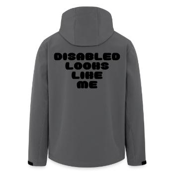 Eine behinderte Person sieht so aus * - Recycelte Männer Softshell-Jacke von Stanley/Stella - Anthrazit - Hinten - AI Model Male 185 light (185cm)