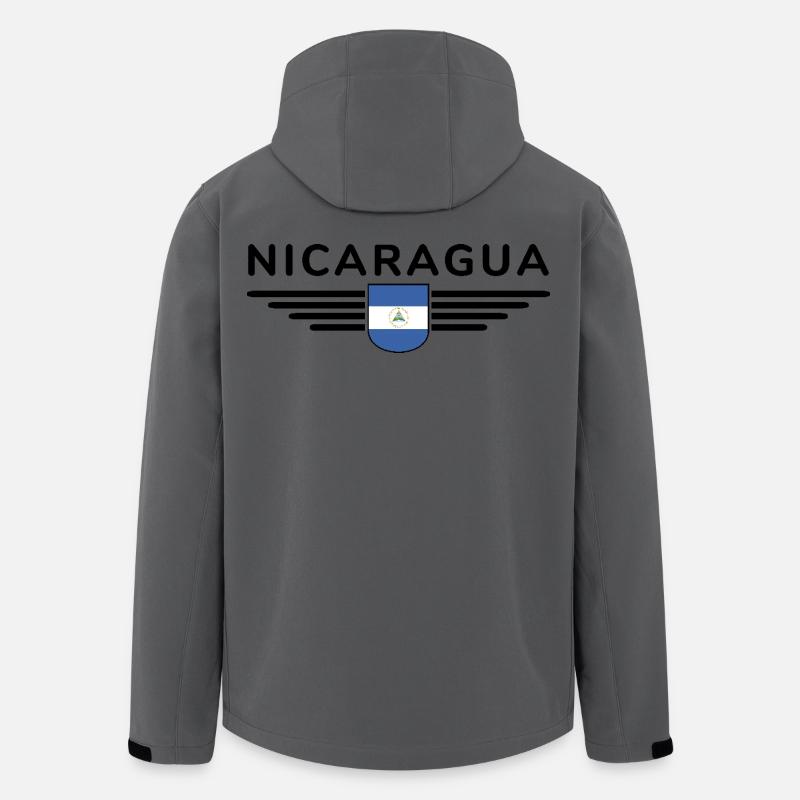 Nicaragua T-Shirt Design - Recycelte Männer Softshell-Jacke von Stanley/Stella - Anthrazit