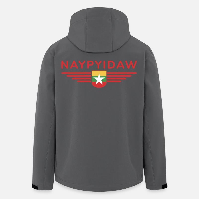 T-shirt Naypyidaw – Style Capitale - Veste softshell homme en polyester recyclé Stanley/Stella - charbon