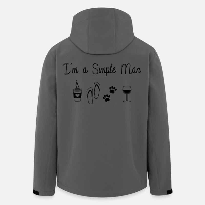 Simple Man - Veste softshell homme en polyester recyclé Stanley/Stella - charbon