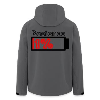 Pacience Design für Leute, die sehr geduldig sind - Recycelte Männer Softshell-Jacke von Stanley/Stella - Anthrazit - Hinten - AI Model Male 185 light (185cm)