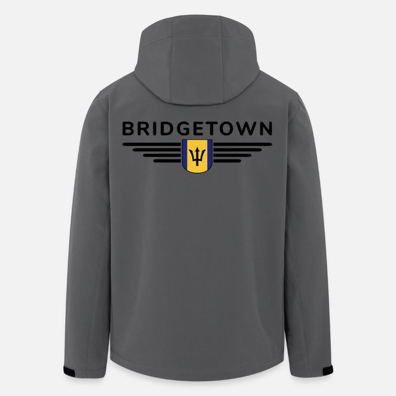 Bridgetown T-Shirt: Karibik-Vibes - Recycelte Männer Softshell-Jacke von Stanley/Stella - Anthrazit