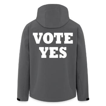 Vote yes - Recycelte Männer Softshell-Jacke von Stanley/Stella - Anthrazit - Hinten - AI Model Male 185 light (185cm)