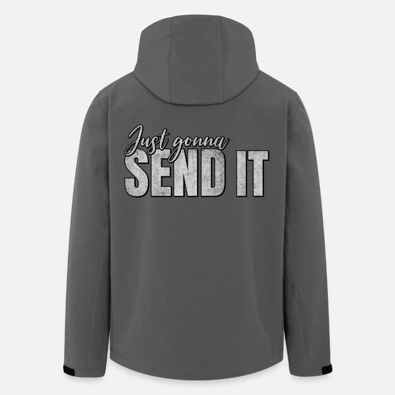 Just going to Send It - Men’s Recycled Softshell Jacket by Stanley/Stella - anthracite