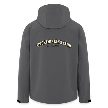 Overthinking Club – Est. 3:47 AM - Recycelte Männer Softshell-Jacke von Stanley/Stella - Anthrazit - Hinten - AI Model Male 185 light (185cm)