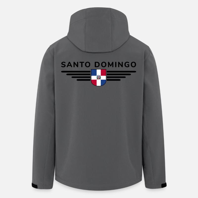 Conception de t-shirt Santo Domingo - Veste softshell homme en polyester recyclé Stanley/Stella - charbon