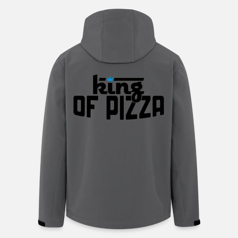 Pizza - Men’s Recycled Softshell Jacket by Stanley/Stella - anthracite
