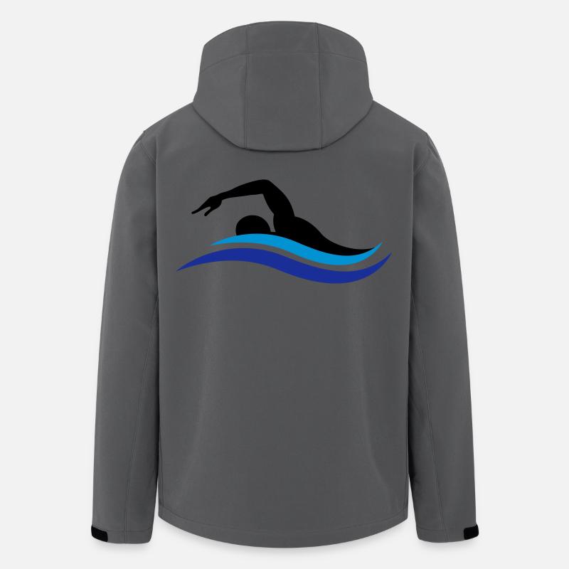 swimmer - Men’s Recycled Softshell Jacket by Stanley/Stella - anthracite