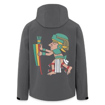 Maya kalender aztec Inka - Recycelte Männer Softshell-Jacke von Stanley/Stella - Anthrazit - Hinten - AI Model Male 185 light (185cm)