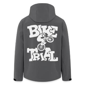 Balance und Kontrolle Bike Trial - Recycelte Männer Softshell-Jacke von Stanley/Stella - Anthrazit - Hinten - AI Model Male 185 light (185cm)