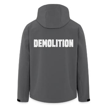Kraft und Zerstörung Demolition - Recycelte Männer Softshell-Jacke von Stanley/Stella - Anthrazit - Hinten - AI Model Male 185 light (185cm)