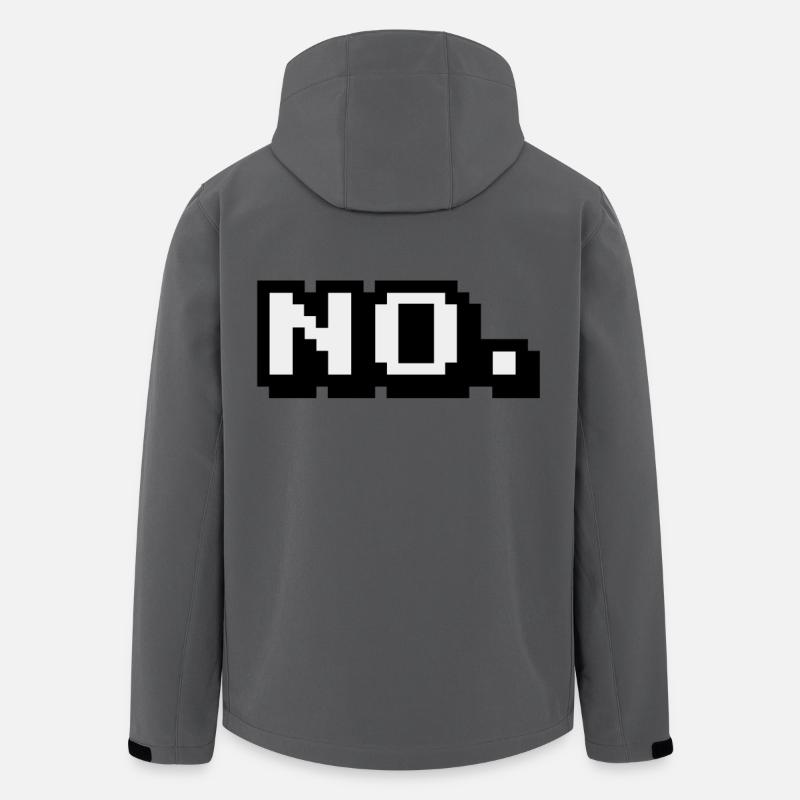 Kurz und deutlich: Nein - Recycelte Männer Softshell-Jacke von Stanley/Stella - Anthrazit