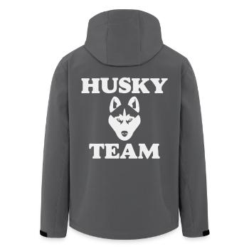 Stärke und Ausdauer Husky Team - Recycelte Männer Softshell-Jacke von Stanley/Stella - Anthrazit - Hinten - AI Model Male 185 light (185cm)