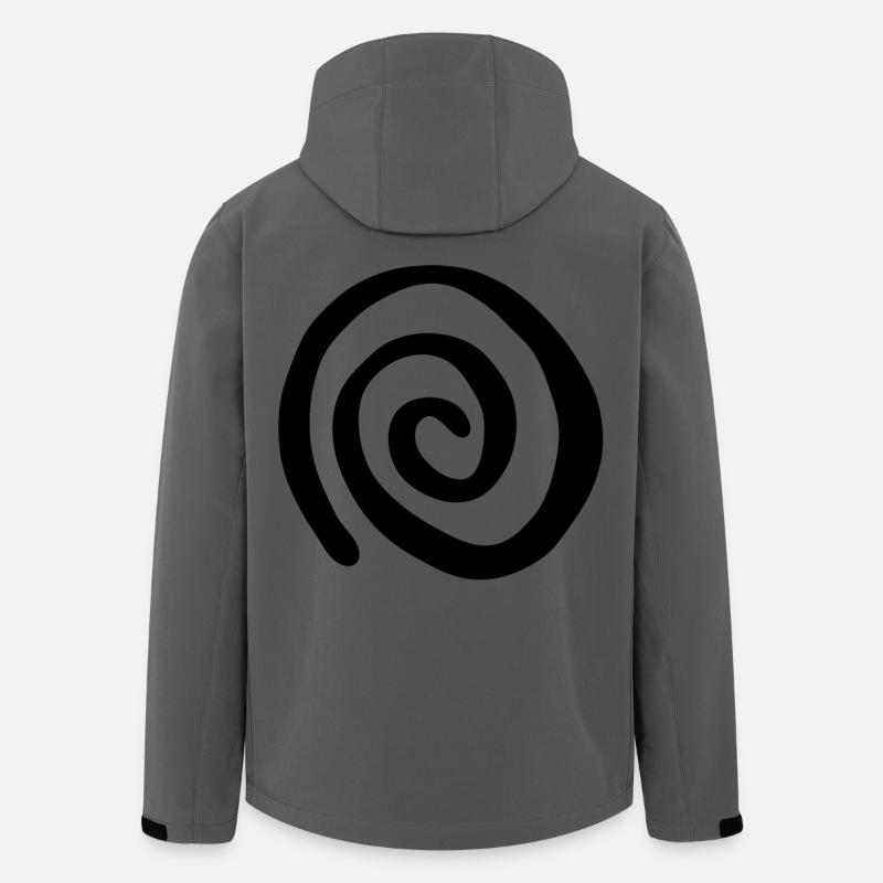 Pattern and Illusion Hypnosis Spiral - Men’s Recycled Softshell Jacket by Stanley/Stella - anthracite