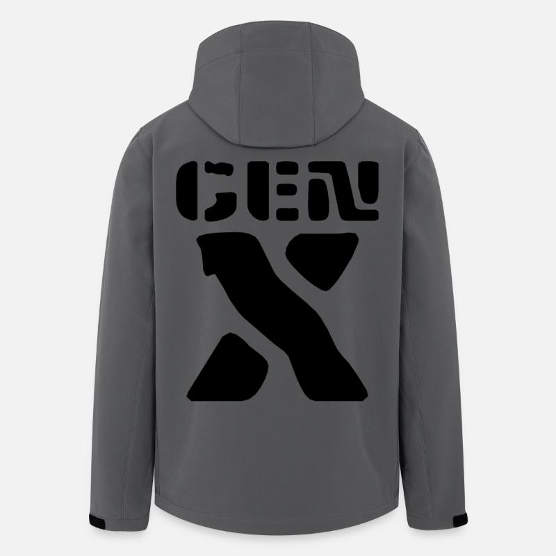 Generation X - Recycelte Männer Softshell-Jacke von Stanley/Stella - Anthrazit