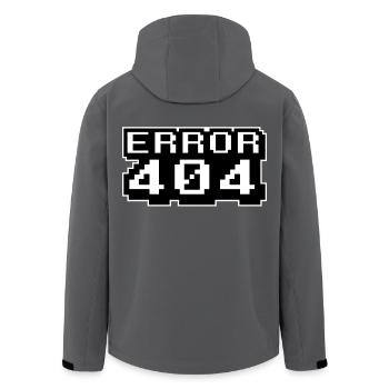 Computer programmierer Internet - Fehler 404 - Recycelte Männer Softshell-Jacke von Stanley/Stella - Anthrazit - Hinten - AI Model Male 185 light (185cm)