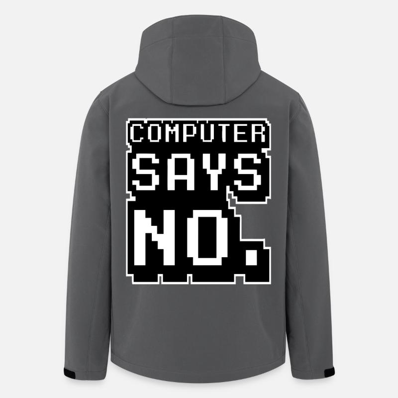Computer says no - Men’s Recycled Softshell Jacket by Stanley/Stella - anthracite