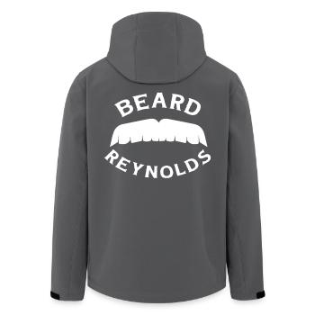 Beard Reynolds statt Burt Reynolds Schnurrbart - Recycelte Männer Softshell-Jacke von Stanley/Stella - Anthrazit - Hinten - AI Model Male 185 light (185cm)