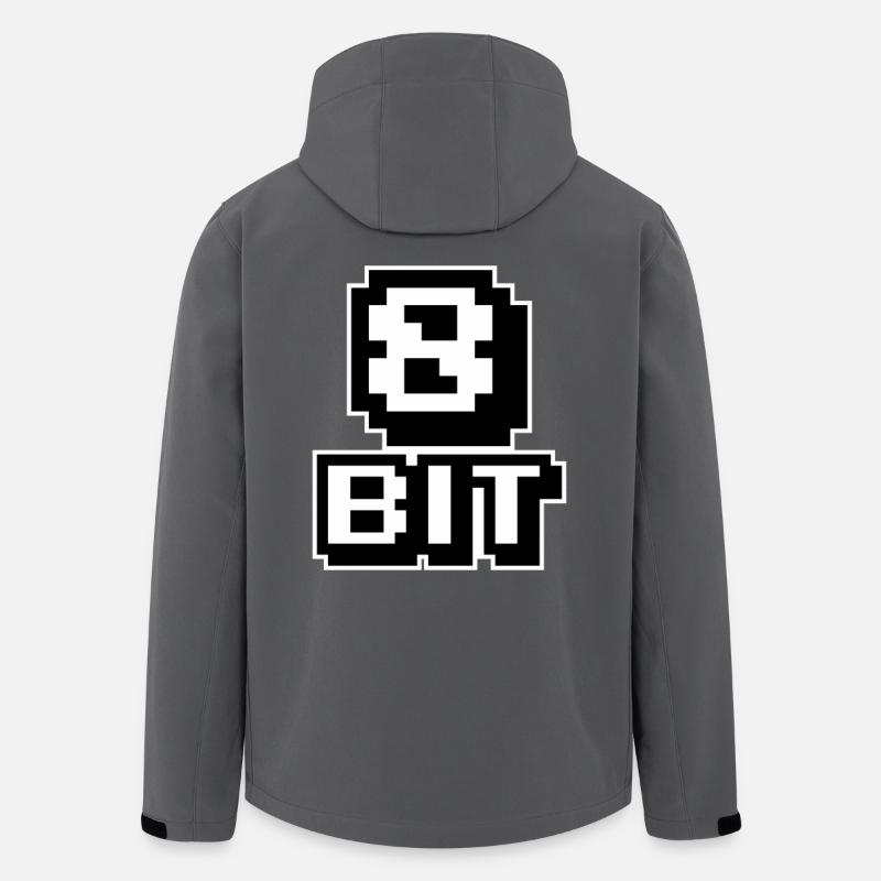 8-bit computers - Men’s Recycled Softshell Jacket by Stanley/Stella - anthracite