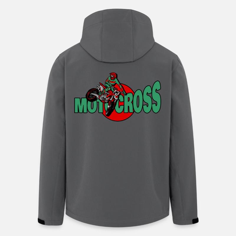 Supercross und Motocross - Recycelte Männer Softshell-Jacke von Stanley/Stella - Anthrazit