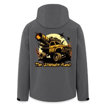 der ultimative Blast Monster Truck - Recycelte Männer Softshell-Jacke von Stanley/Stella - Anthrazit - Hinten - AI Model Male 185 light (185cm)
