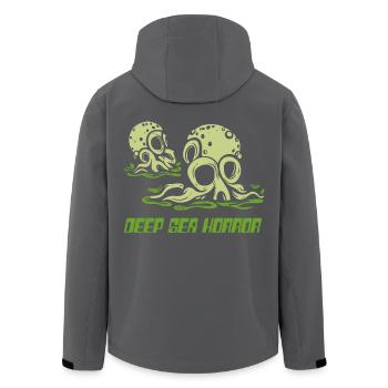 Tiefsee Horror Tentakel - Recycelte Männer Softshell-Jacke von Stanley/Stella - Anthrazit - Hinten - AI Model Male 185 light (185cm)